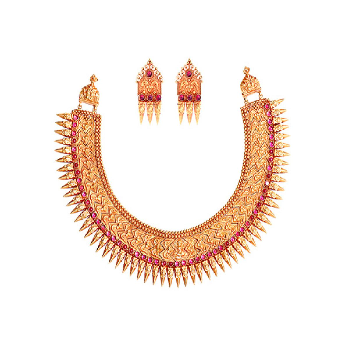 gold indian necklace